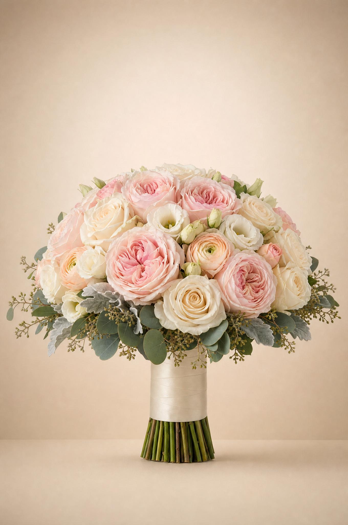 Example of a bridal bouquet from the Cindy's Flowers collection: what the item is, not a product at the price beside it.