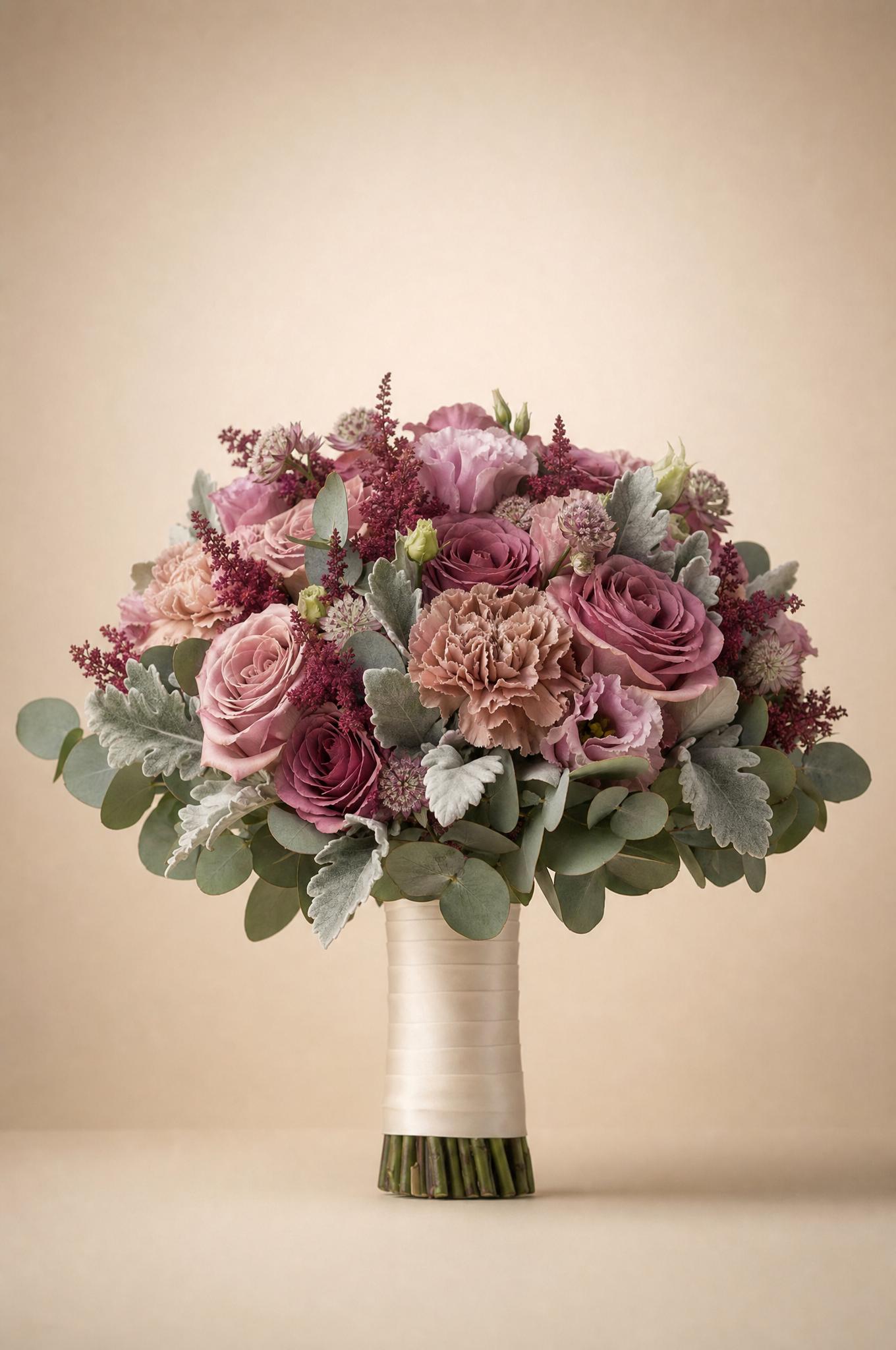 Dusty Rose Bridal Bouquet — Cindy's Flowers wedding flowers, Toronto
