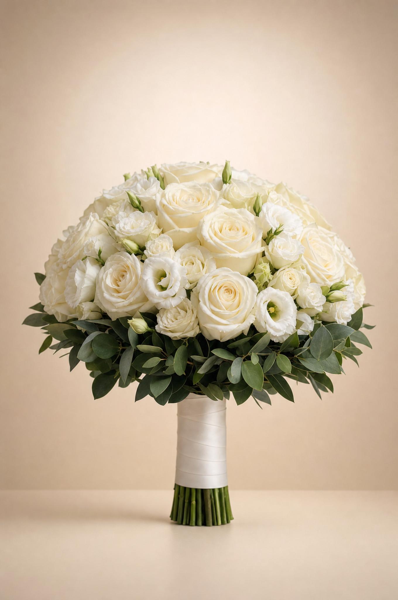 Ivory & Green Bridal Bouquet — Cindy's Flowers wedding flowers, Toronto
