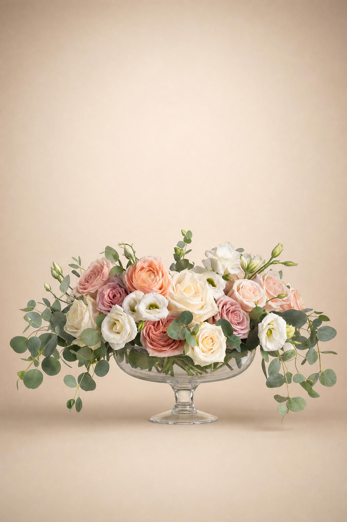 Example of a centrepiece from the Cindy's Flowers collection: what the item is, not a product at the price beside it.
